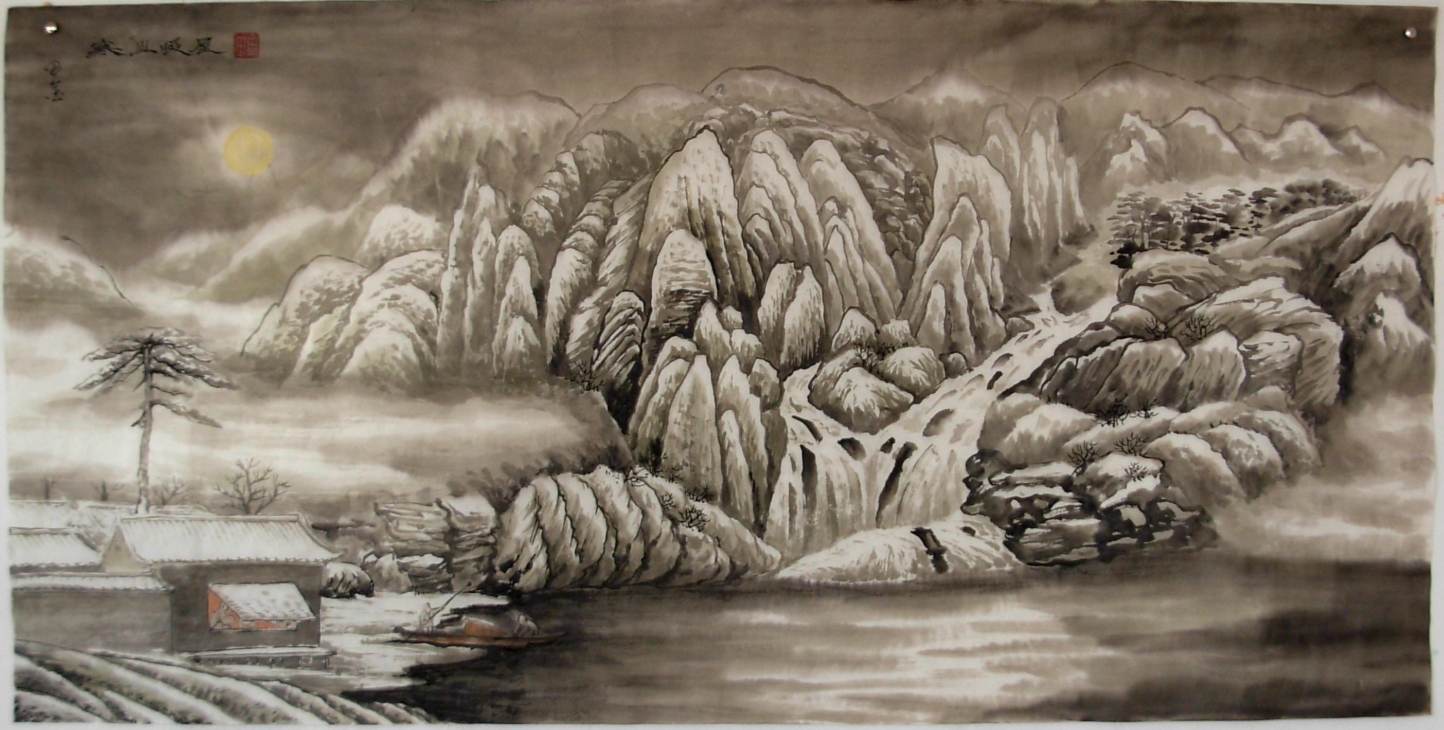 shaohuababa的相册 - 田金的中国山水画