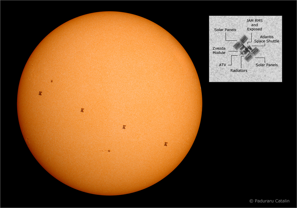 2011年7月,太阳黑子与太空探测器