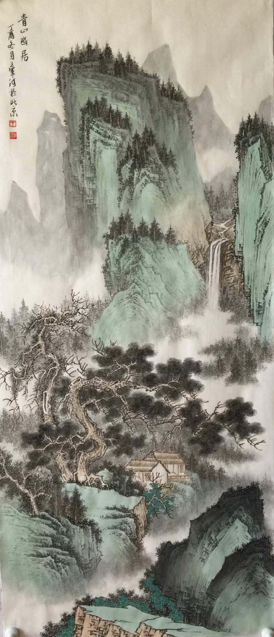 山重水复疑无路,柳暗花明又一村……国画山水