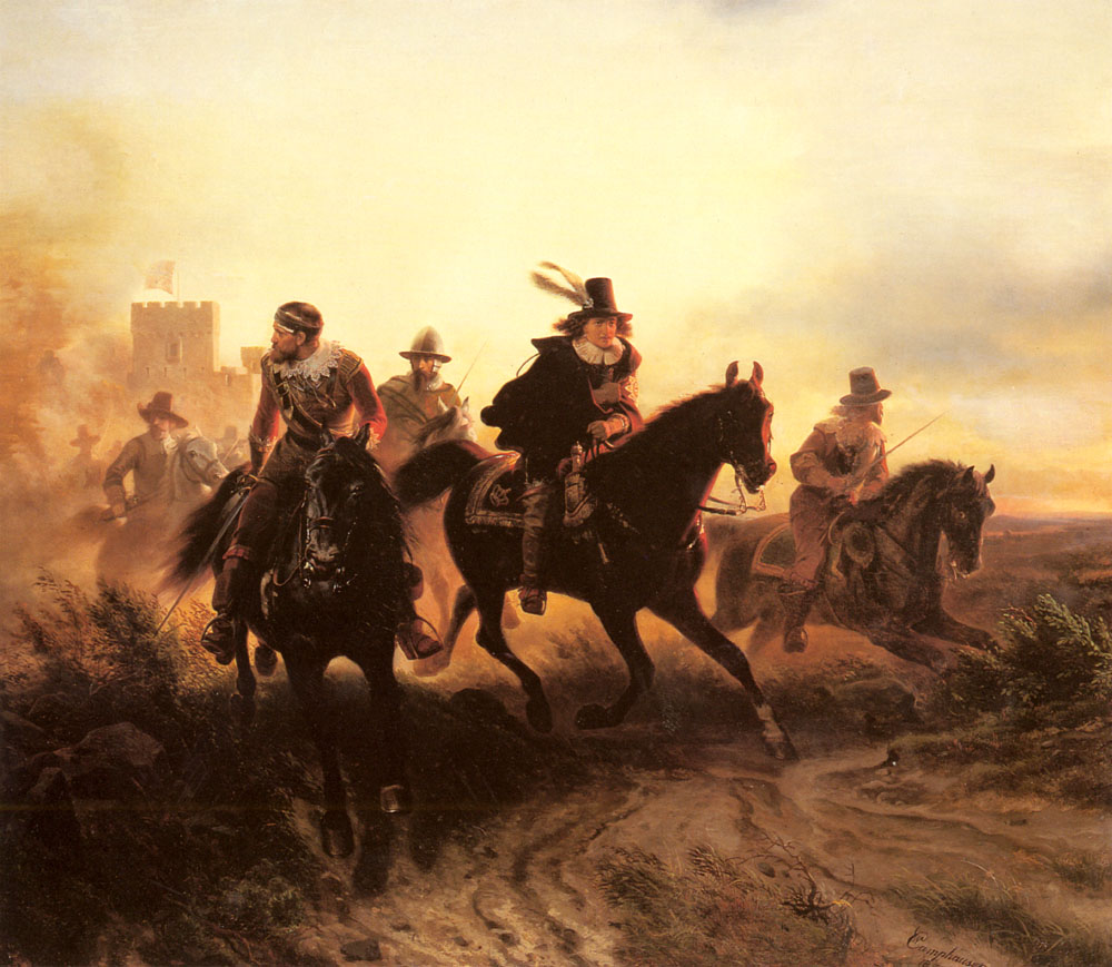 camphausen_wilhelm_the_cavalry_retreat_1850